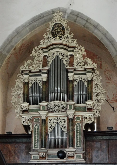 Český Krumlov, sv. Víta, literátská kruchta &ndash; varhany